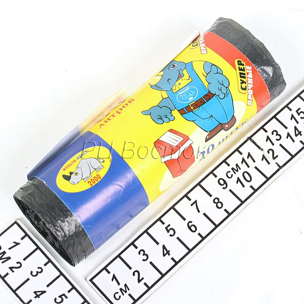 Мешки для мусора «Мультипласт» особо прочный 60л 20шт/30 рулон (Р)