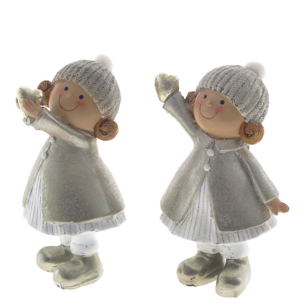 GAEM Фигурка декоративная "Девочка", L7 W5 H12 см, 2в.