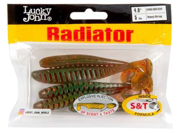 Виброхвосты съедобные LJ Pro Series RADIATOR 4.0&quot;(10 см), цв. 085, 5 шт.