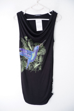 Платье Grishko черное с принтом 42 размер