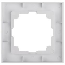 Рамка для розеток и выключателей Intro Accent 6-501-01 на 1 пост, СУ, белый