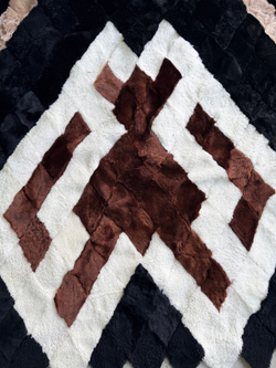 Покрывало меховое ковер из шкуры овчины