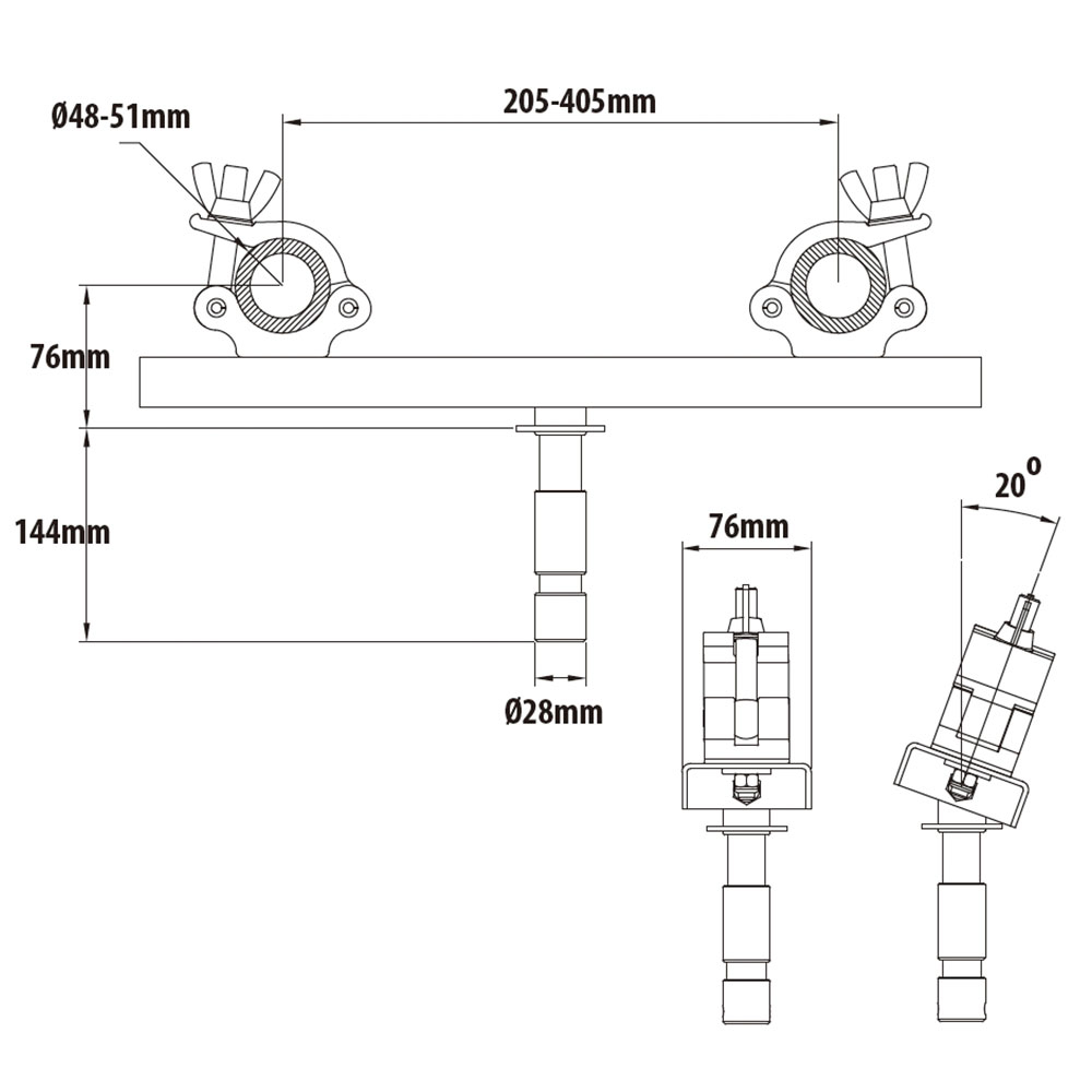 KUPO KCP-835 Truss Coupler Держатель фермы