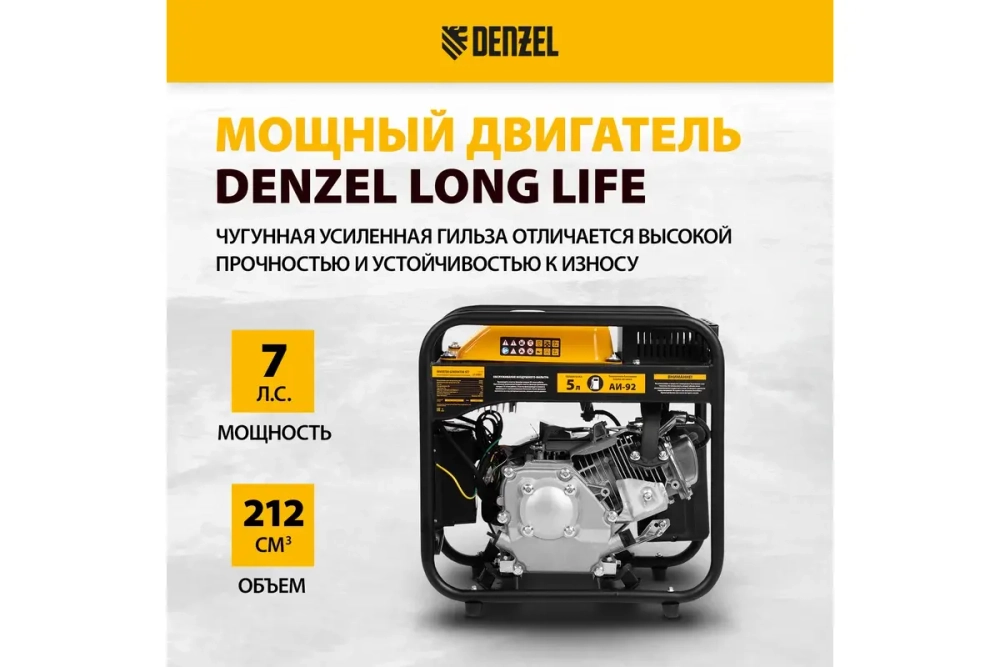 СПЕЦИАЛЬНОЕ ПРЕДЛОЖЕНИЕ! Генератор инверторный GT-3500iF, 3.5 кВт, 230 В, Denzel