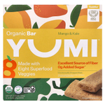 Yumi, органический батончик, для малышей, с манго и кудрявой капустой, 5 шт. по 21 г (0,74 унции)