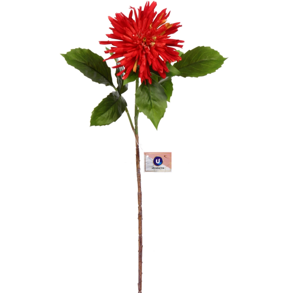 Цветок искусственный «Natur» 74см Хризантема красная