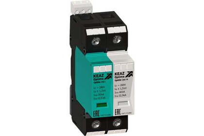 Ограничитель импульсных перенапряжений (УЗИП) OptiDin OM-I-1+Nu-280/12,5 КЭАЗ