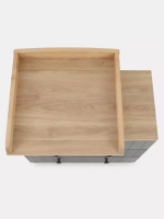 Комод RANT "BAMBOO" 84см 3 ящ. (арт.108) Moon Grey