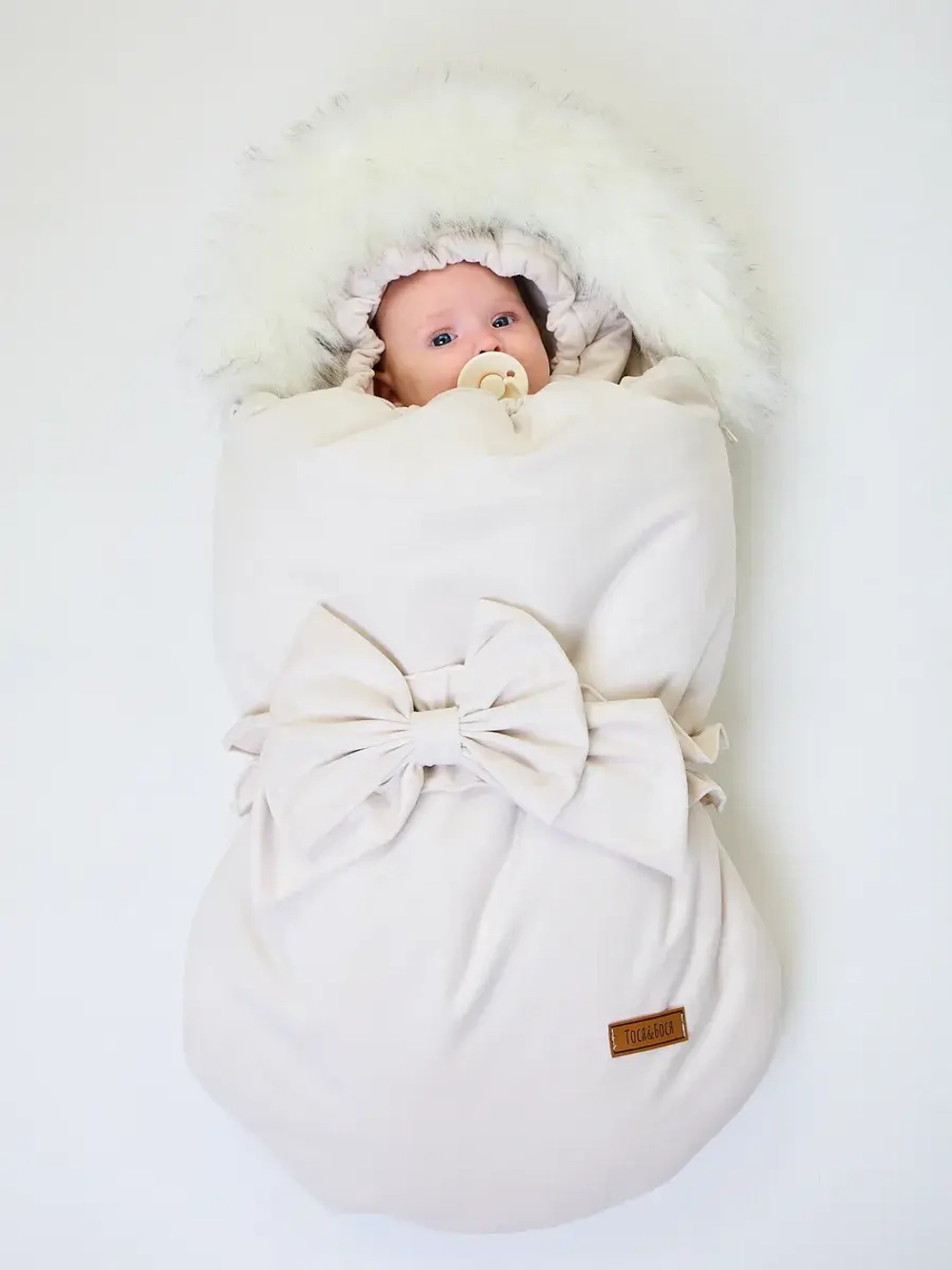 Конверт на выписку новорождённому зимний