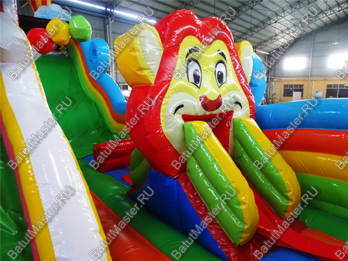 Коммерческий надувной батут "Парк развлечений" 14*7*7,5 м