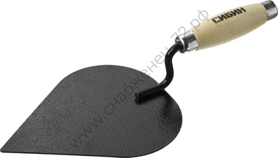 СИБИН 190х135 мм, деревянная ручка, кельма штукатура (0820-3)