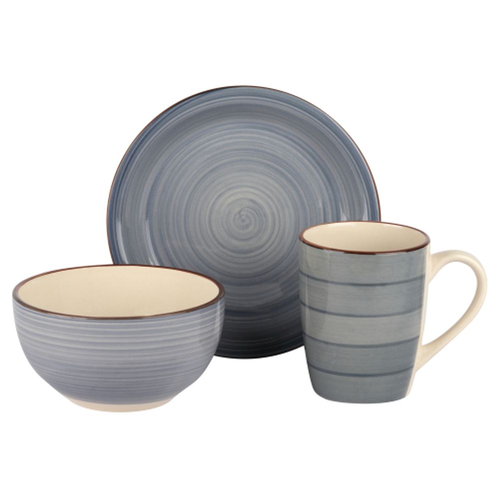 Набор посуды White Fox WF-QN12 Mix. Quarta керамической на 4 персоны, 12 предметов