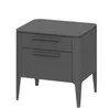 Тумба прикроватная Type 2 ящика ширина 50 см (темно-серый RAL 7043)