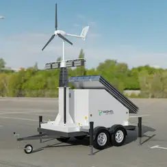 Передвижная электростанция ветро-солнечная