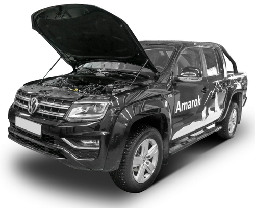 Газовые упоры капота АвтоУпор для Volkswagen Amarok (V - 2.0) 2010-04.2017, 2 шт., UVWAMA011