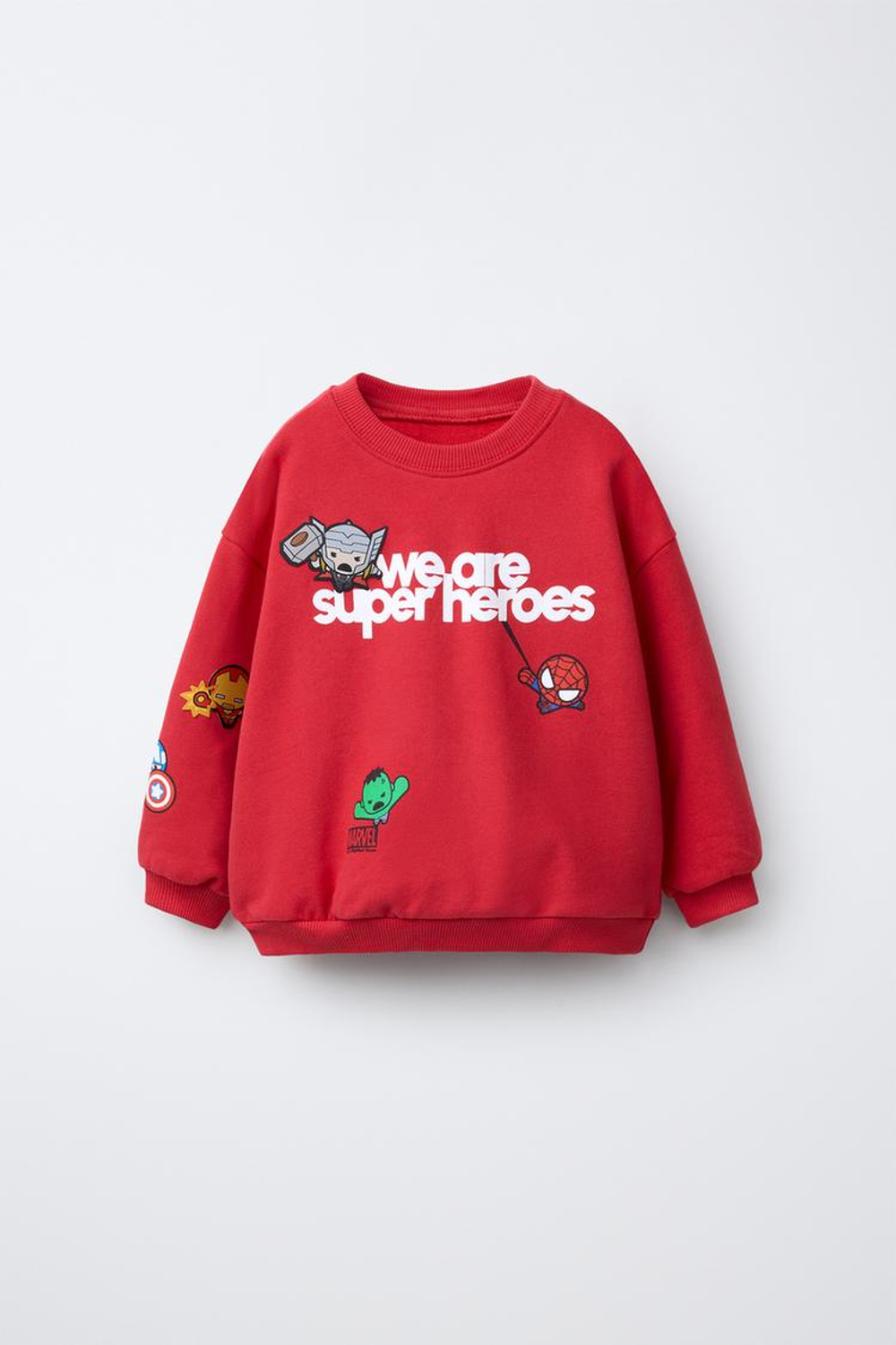 ZARA ТОЛСТОВКА THE AVENGERS © MARVEL, КРАСНЫЙ