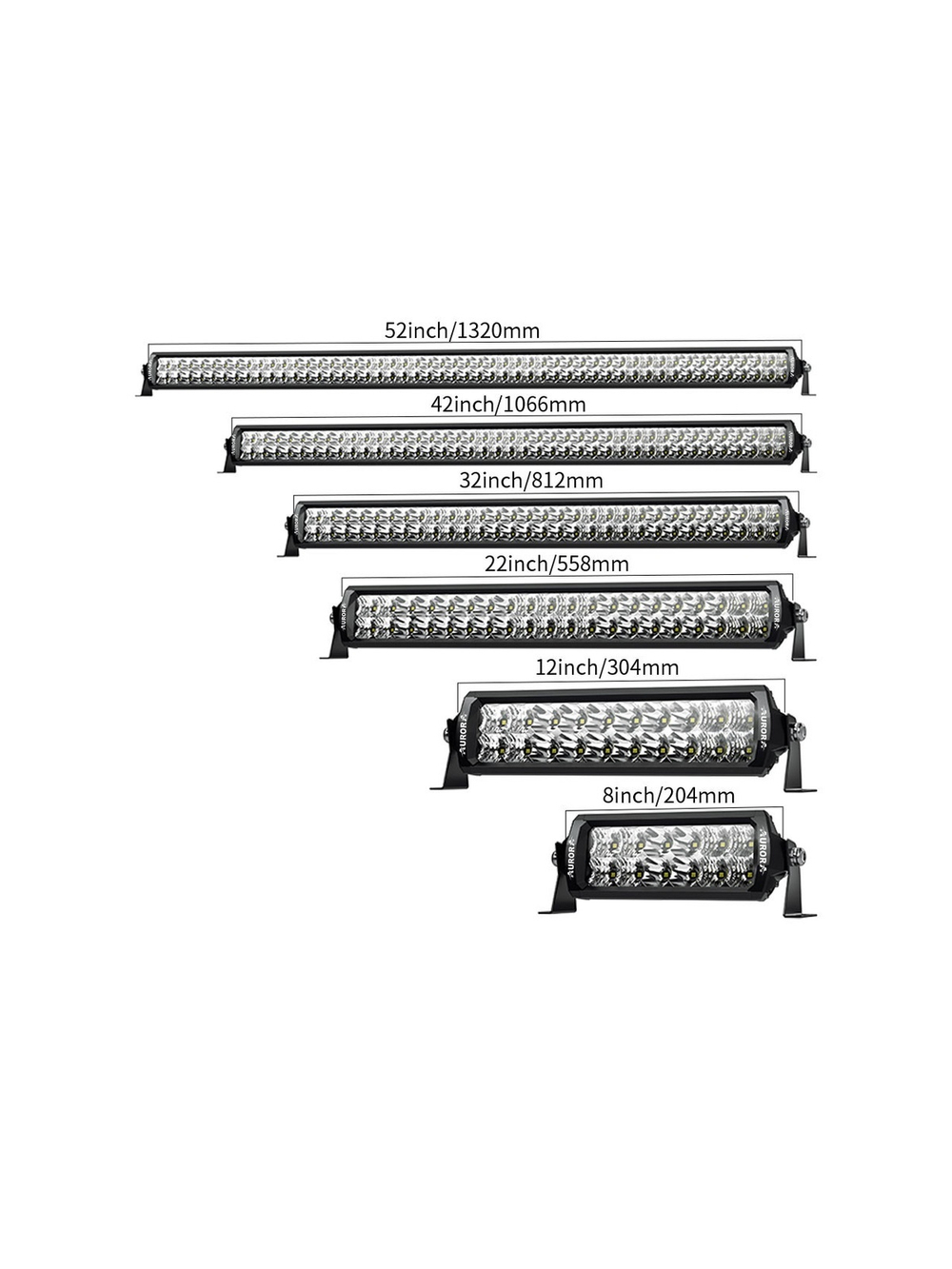Светодиодная фара комбинированного света AURORA 508 мм 200W LED