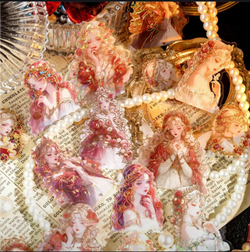 Наклейки Journamm "Девочки-Принцессы", пластик, влагостойкие, 20 штук