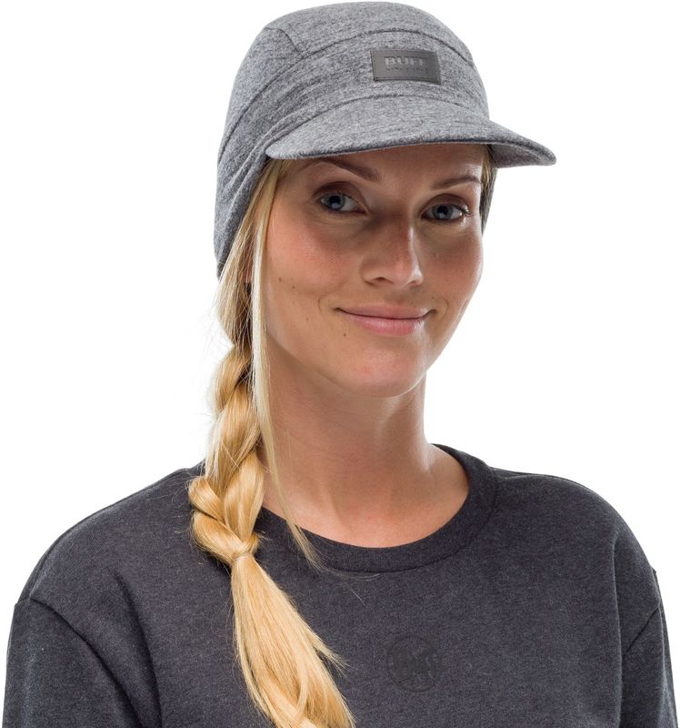 Зимняя шерстяная кепка Buff Wool Fleece Pack Cap Grey Фото 2