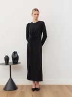 ПЛАТЬЕ С УЗЛОМ «DIVA» ЧЕРНЫЙ