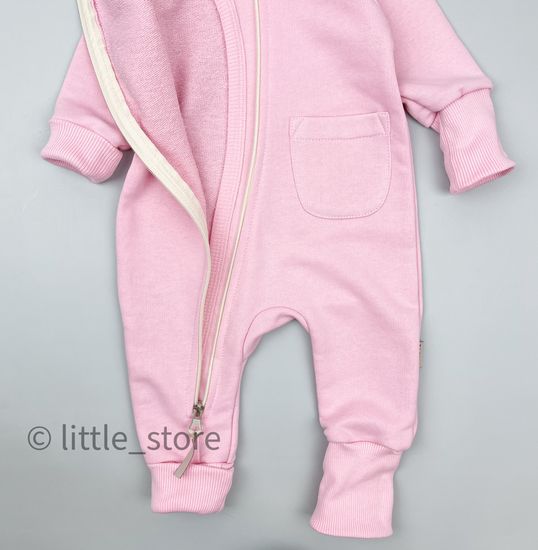 Комбинезон из футера "Simple" Розовый