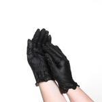 5047703 Перчатки хозяйственные винил, размер M, 100 шт, цвет чёрный, цена за 1 перчатку