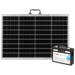 Портативная солнечная электростанция ЭРА ERAZS-02 (комплект), 400 Вт, 54 000 мАч, Li-ion. Солнечная панель 50 Вт
