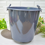 Кашпо Блоссом 8,3л, белый/антрацит