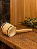 Ведро-запарник 10л.,ковш 0.3л.,с пластиковой вставкой