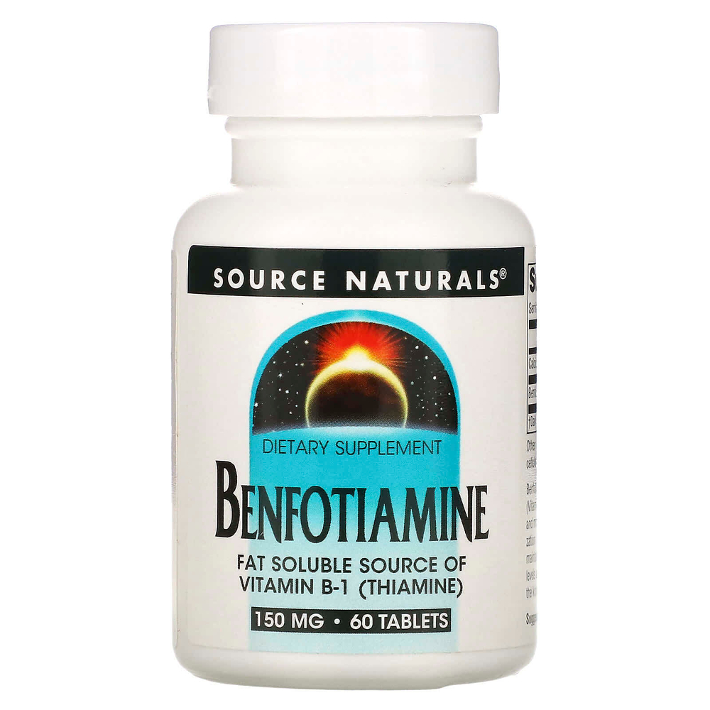 Source Naturals, Бенфотиамин, 150 мг, 60 таблеток