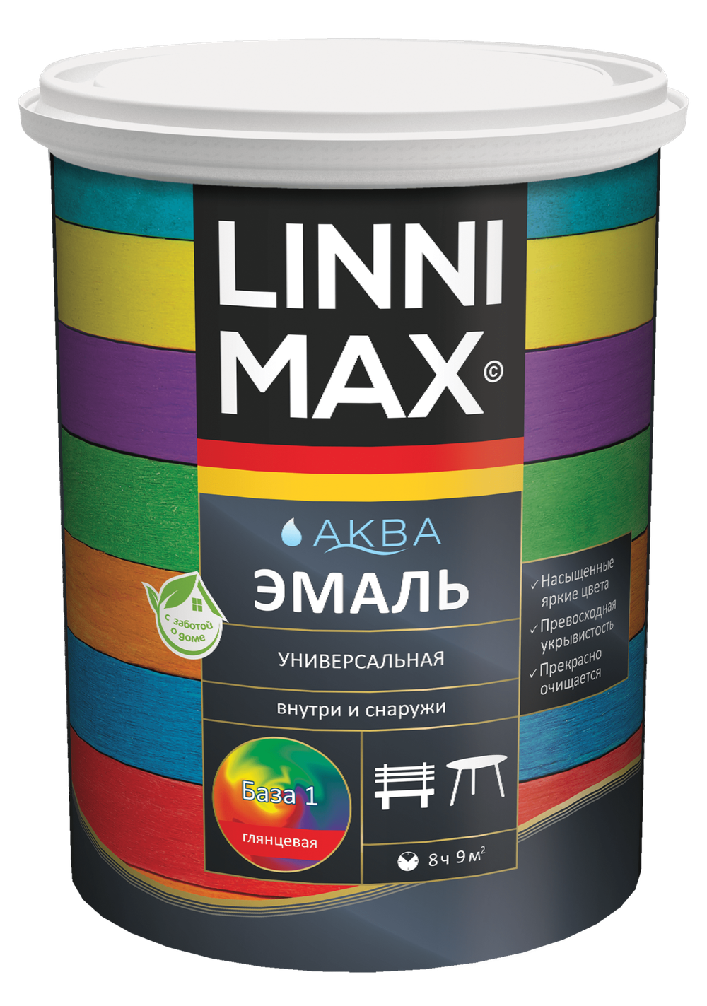 LINNIMAX Аква Эмаль универсальная