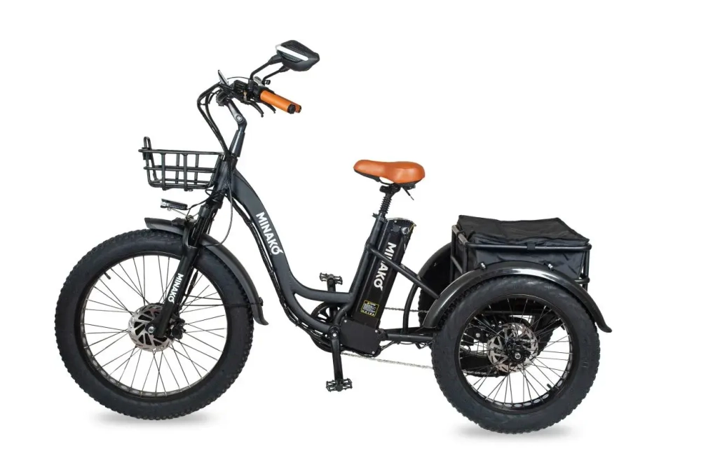 Электровелосипед Minako Trike с корзиной