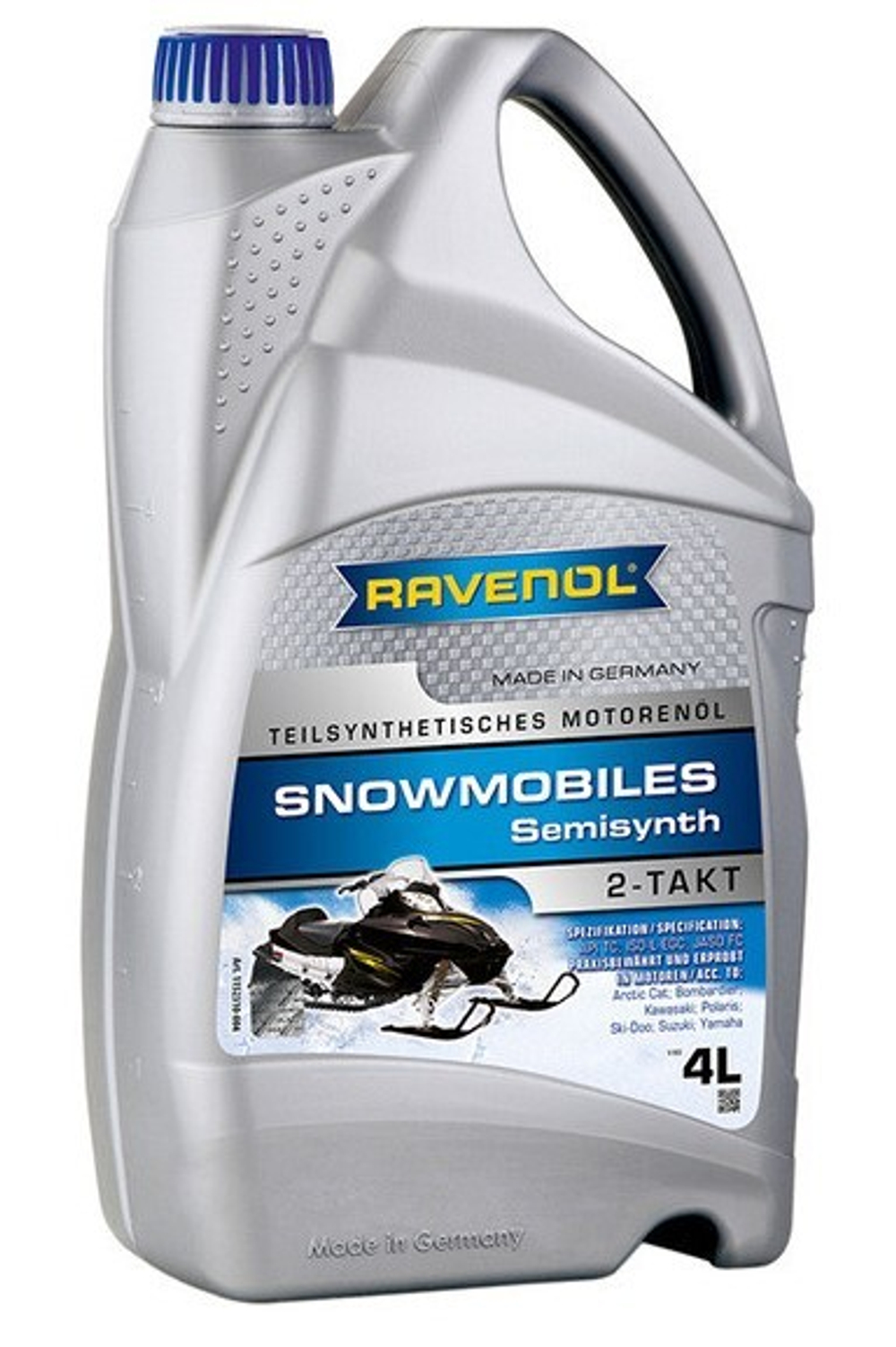 Масло Ravenol Snowmobiles Teilsynth 2-Takt полусинтетическое 4л 4014835728592
