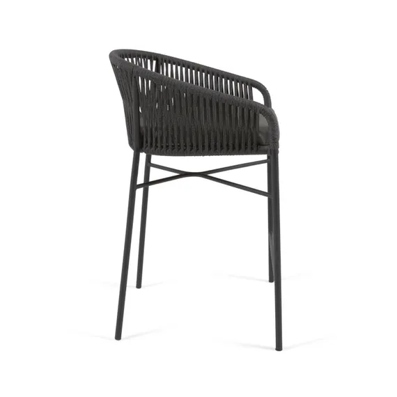 Полубарный стул Yanet черный