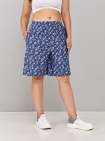 Шорты Н-147/джинс-голубыецветы