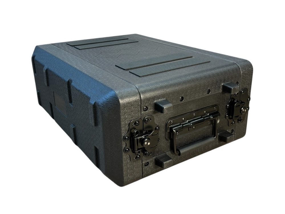 Короткий рэковый кейс 3 юнита 260мм LDPE +сумочка+ложемент в крышке| LDPE RACK3U260 | Внут. размеры 485*240*145мм