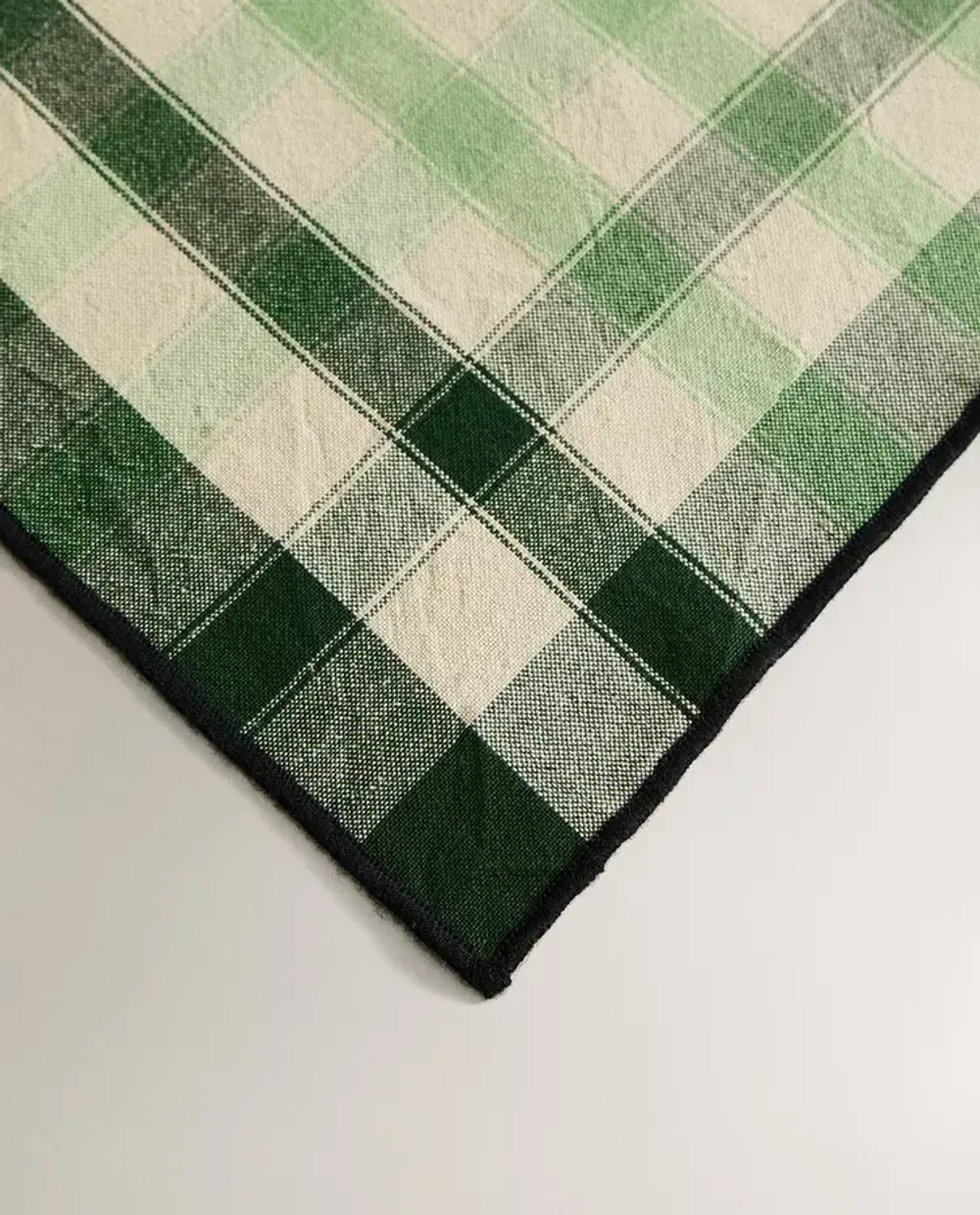 ZARA HOME САЛФЕТКА В КЛЕТКУ (НАБОР ИЗ 2 ШТ.), ЗЕЛЕНЫЙ