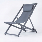Стул-шезлонг Ideal Patio САНТОНИ складной, серый