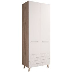 Гостиная "Войтек" № 4 (дуб баррик светлый/белый матовый), ЛДСП/МДФ, Комфорт-S