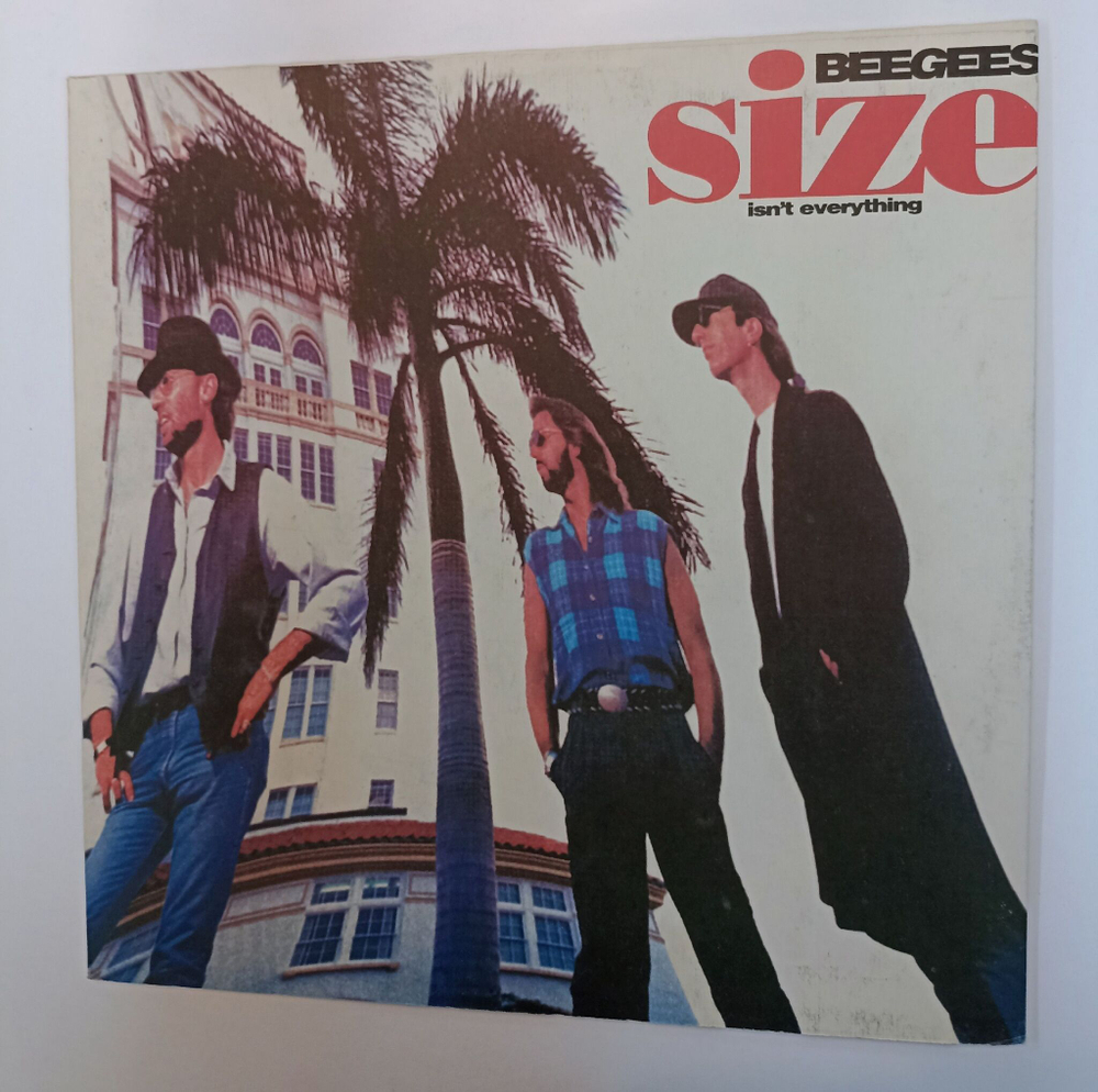 Винтажная виниловая пластинка LP Bee Gees Size Isnt Everything (Россия 1993)