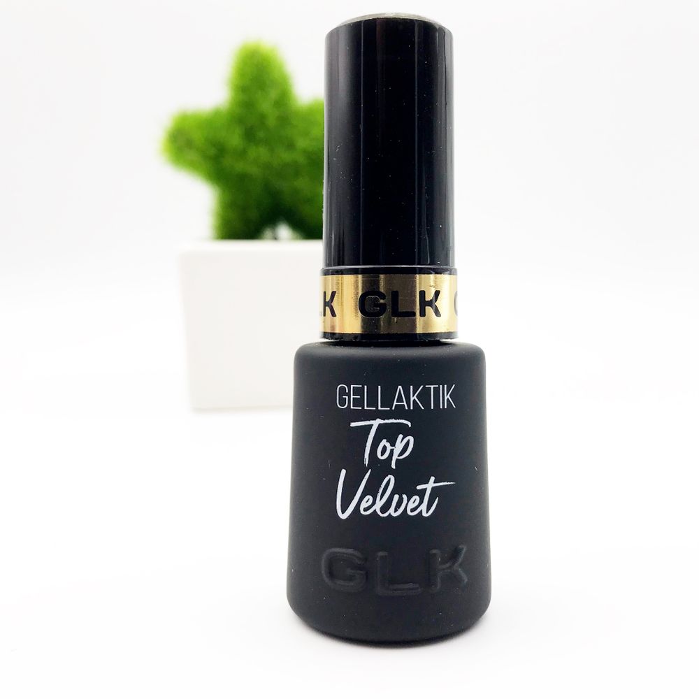 VELVET TOP GELLAKTIK Бархатный/матовый топ, без липкого слоя, 12мл.