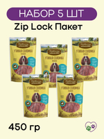 Лакомства для собак соломка утиная Деревенские лакомства 0,09кг набор из 5 упаковок