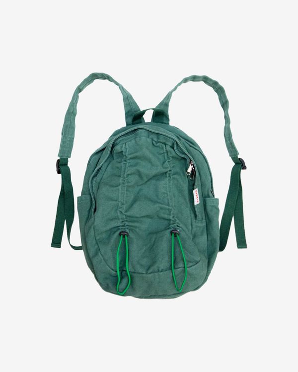 Рюкзак хлопковый зеленый - фото 1
