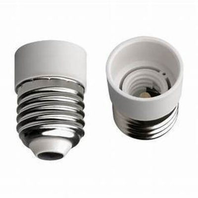 Переходник с цоколя Е27 на Е14  белый TDM