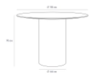 Стол обеденный Mono D110/D44/H75