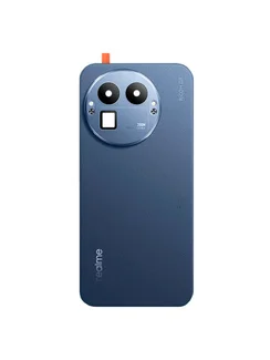 Задняя крышка для Realme GT 8 Pro синяя (Blue) со стеклом камеры