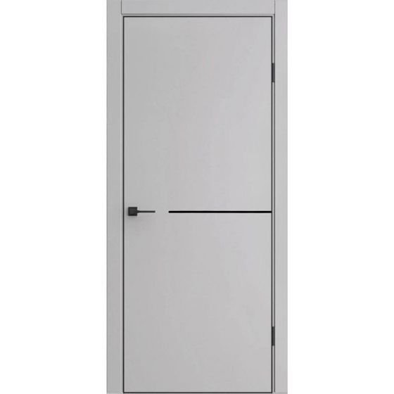 Купить Межкомнатная дверь экошпон ДП-50.1 silver gray глухая