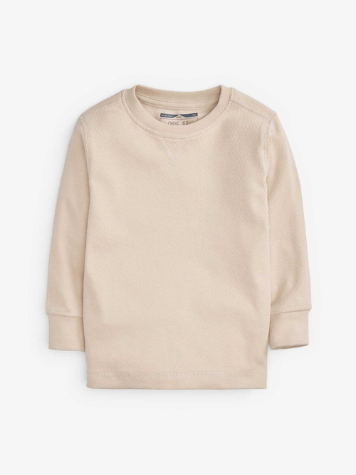 Лонгслив для мальчика Next 866-331, 3 шт., Голубой, Темно-серый, Песочный