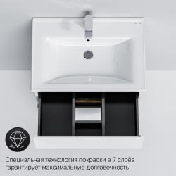 M85AFSX0652WG X-Joy, База под раковину, напольная, 65 см, 2 ящика, белый глянец