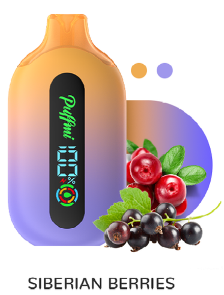 Puffmi Pure Siberian berries - сибирские ягоды 12000 затяжек 20мг (2%)